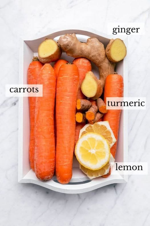 Carrot, Ginger, and Turmeric Juice A Natural Immune-Boosting Elixir